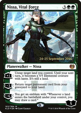 Nissa, Vital Force [Kaladesh Promos] | Exor Games New Glasgow