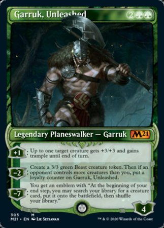 Garruk, Unleashed (Showcase) [Core Set 2021] | Exor Games New Glasgow