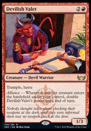 Devilish Valet (Promo Pack) [Streets of New Capenna Promos] | Exor Games New Glasgow