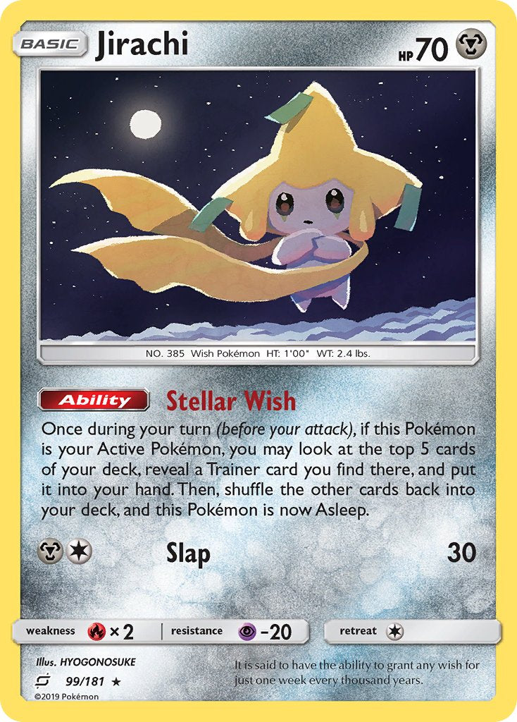 Jirachi (99/181) (Theme Deck Exclusive) [Sun & Moon: Team Up] | Exor Games New Glasgow