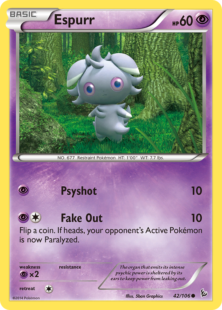 Espurr (42/106) [XY: Flashfire] | Exor Games New Glasgow