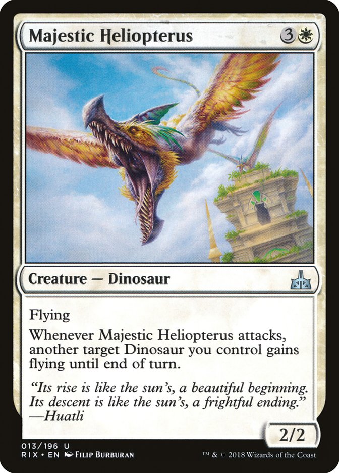 Majestic Heliopterus [Rivals of Ixalan] | Exor Games New Glasgow