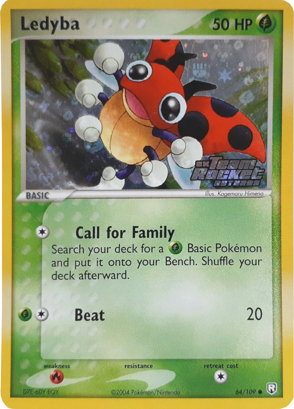 Ledyba (64/109) (Stamped) [EX: Team Rocket Returns] | Exor Games New Glasgow