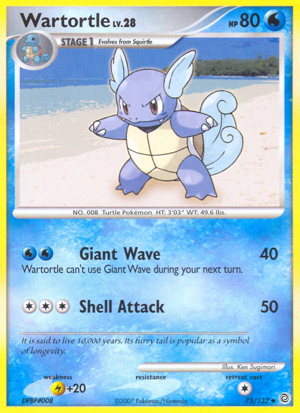 Wartortle (75/132) [Diamond & Pearl: Secret Wonders] | Exor Games New Glasgow