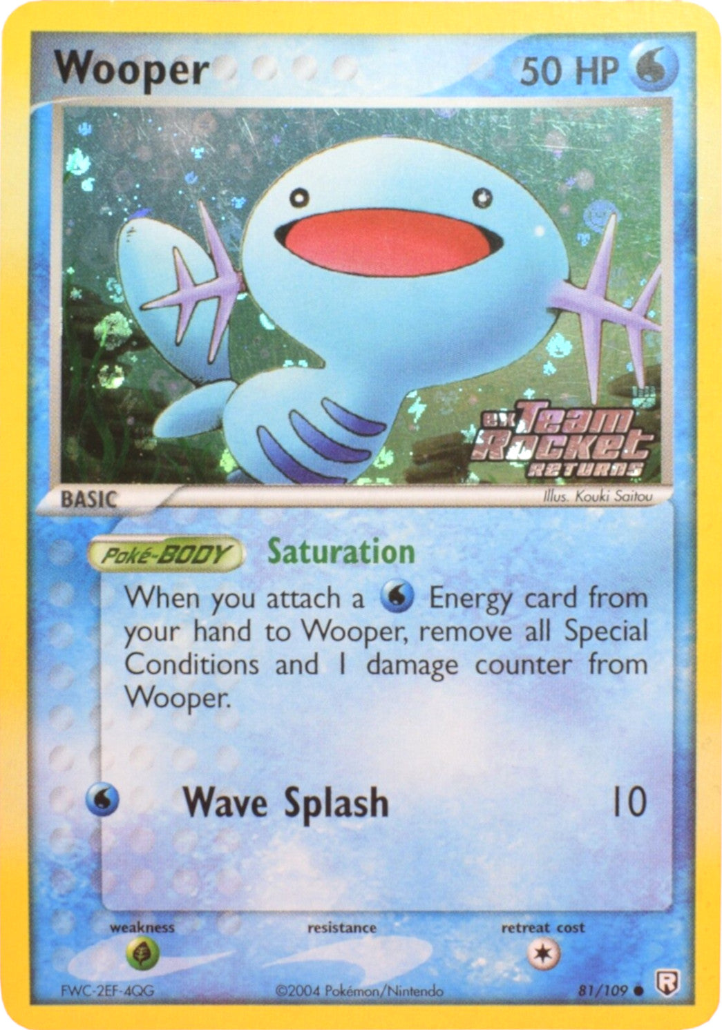 Wooper (81/109) (Stamped) [EX: Team Rocket Returns] | Exor Games New Glasgow