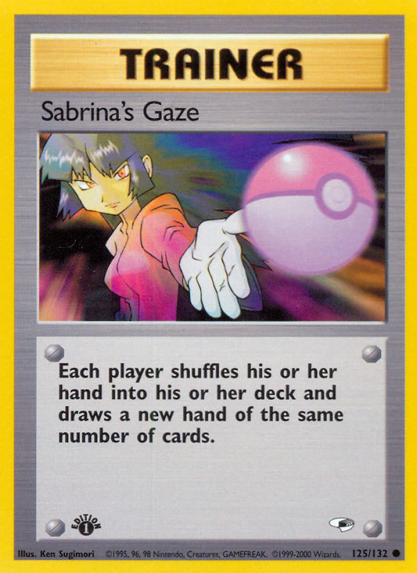 Sabrina's Gaze (125/132) [Gym Heroes 1st Edition] | Exor Games New Glasgow