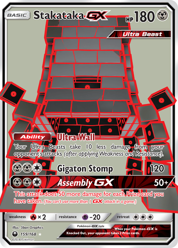 Stakataka GX (159/168) [Sun & Moon: Celestial Storm] | Exor Games New Glasgow