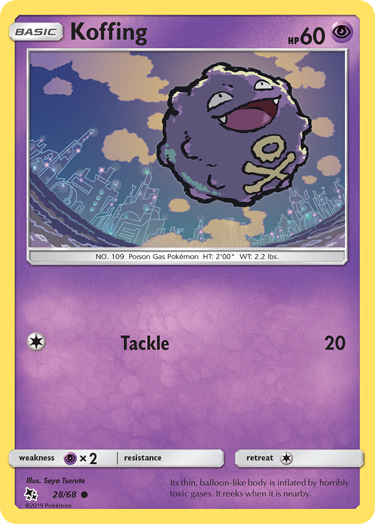 Koffing (28/68) [Sun & Moon: Hidden Fates] | Exor Games New Glasgow