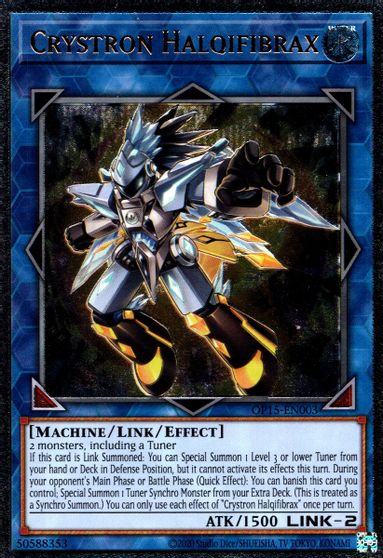 Crystron Halqifibrax [OP15-EN003] Ultimate Rare | Exor Games New Glasgow