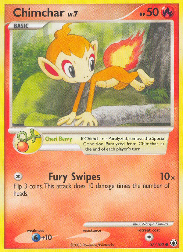 Chimchar (57/100) [Diamond & Pearl: Majestic Dawn] | Exor Games New Glasgow