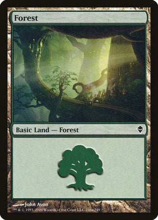Forest (246a) [Zendikar] | Exor Games New Glasgow