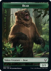 Kavu // Bear Double-sided Token [Dominaria United Commander Tokens] | Exor Games New Glasgow