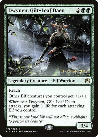 Dwynen, Gilt-Leaf Daen [Magic Origins Promos] | Exor Games New Glasgow