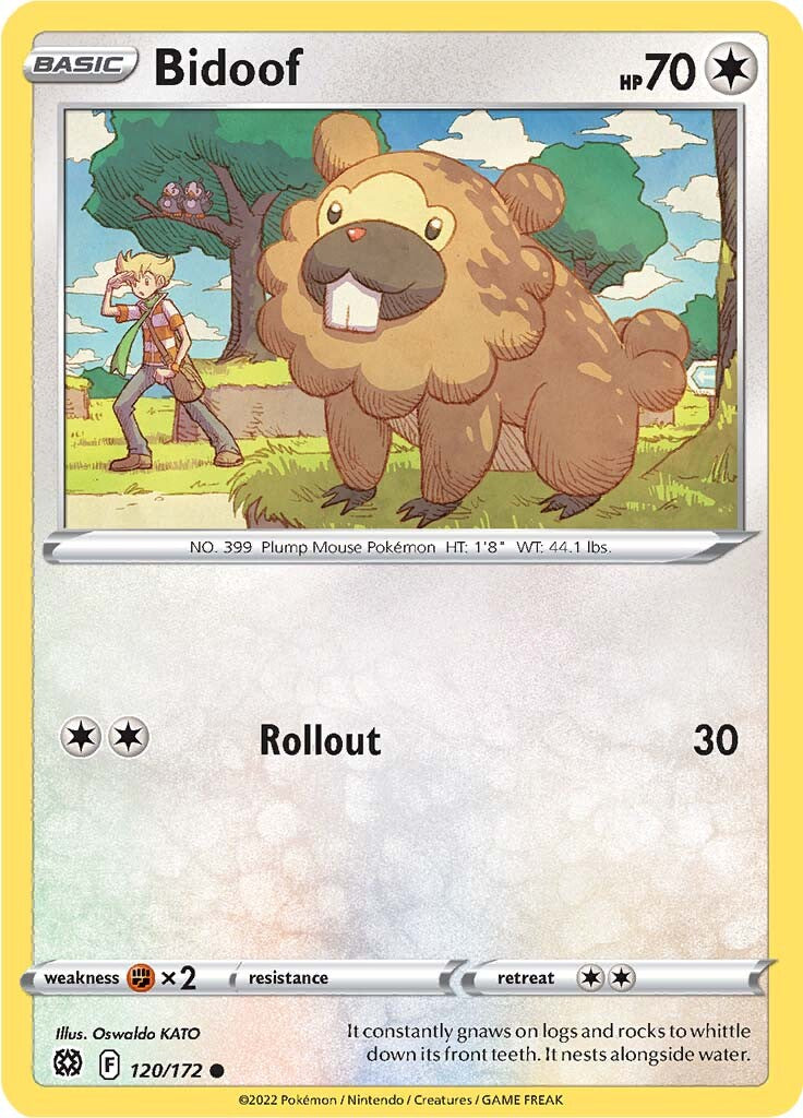 Bidoof (120/172) [Sword & Shield: Brilliant Stars] | Exor Games New Glasgow