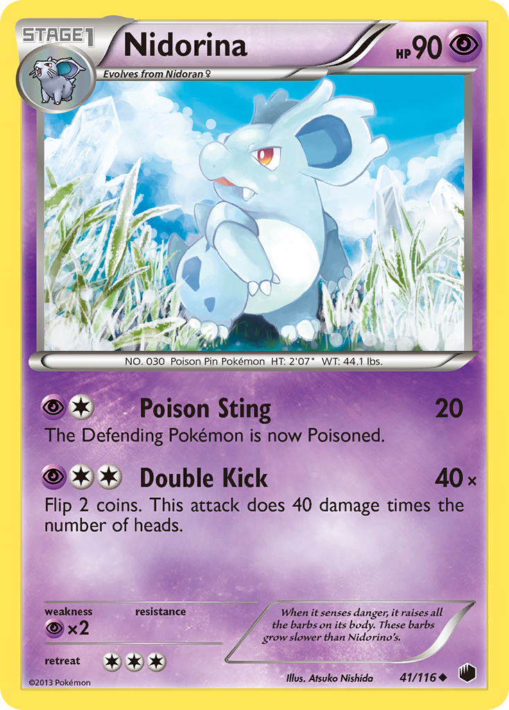 Nidorina (41/116) [Black & White: Plasma Freeze] | Exor Games New Glasgow