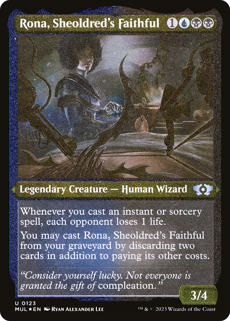 Rona, Sheoldred's Faithful (Foil Etched) [Multiverse Legends] | Exor Games New Glasgow