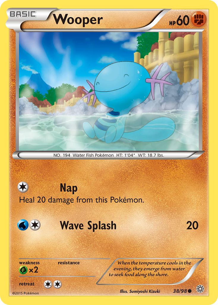 Wooper (38/98) [XY: Ancient Origins] | Exor Games New Glasgow