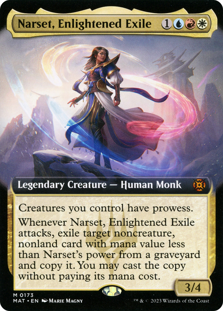 Narset, Enlightened Exile (Extended Art) [March of the Machine: The Aftermath] | Exor Games New Glasgow