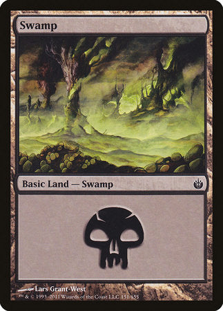 Swamp (151) [Mirrodin Besieged] | Exor Games New Glasgow