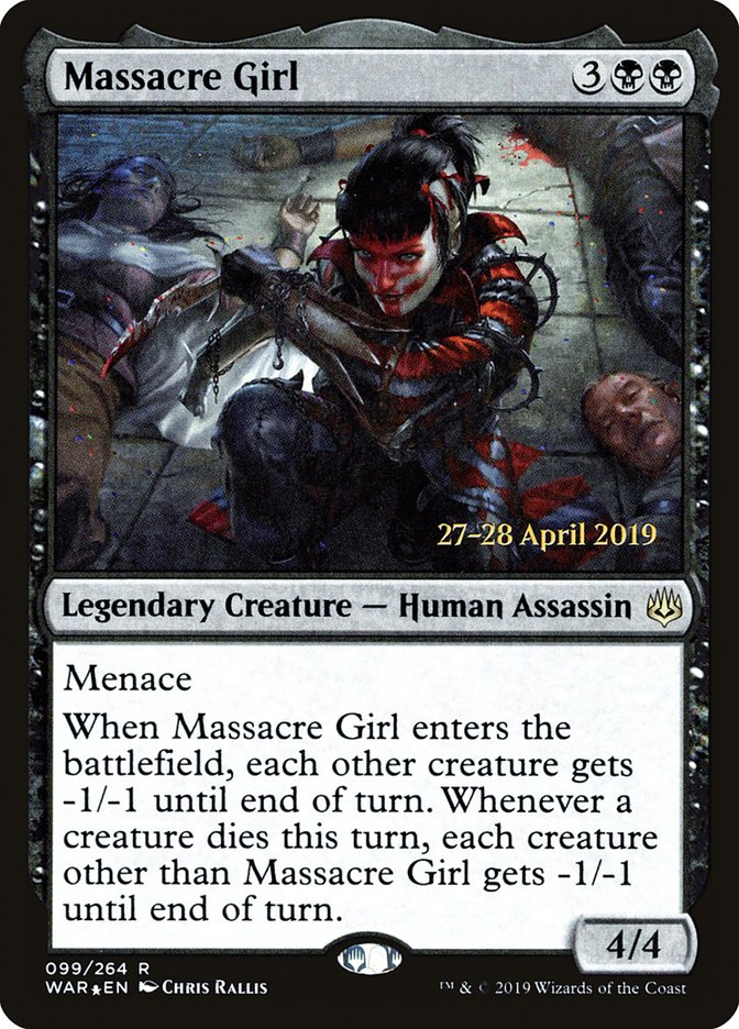 Massacre Girl  [War of the Spark Prerelease Promos] | Exor Games New Glasgow