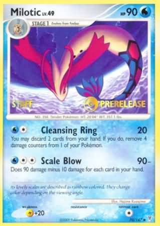 Milotic (70/147) (Staff Prerelease Promo) [Nintendo: Black Star Promos] | Exor Games New Glasgow