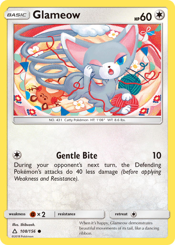 Glameow (108/156) [Sun & Moon: Ultra Prism] | Exor Games New Glasgow