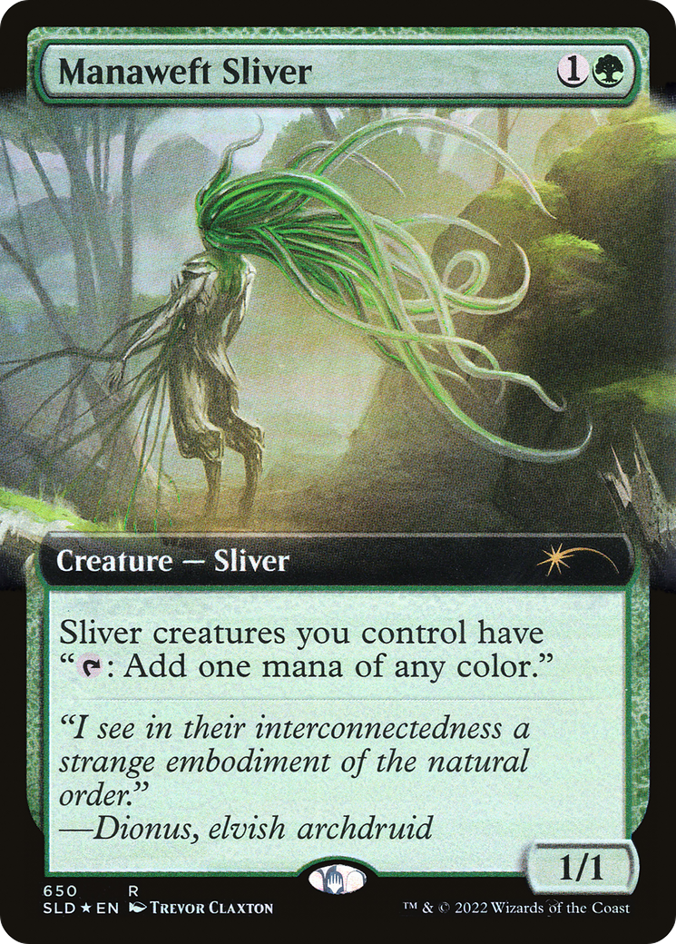 Manaweft Sliver (Extended Art) [Secret Lair Drop Promos] | Exor Games New Glasgow