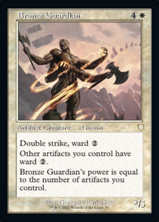 Bronze Guardian (Retro) [The Brothers' War Commander] | Exor Games New Glasgow