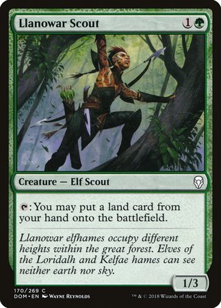 Llanowar Scout [Dominaria] | Exor Games New Glasgow