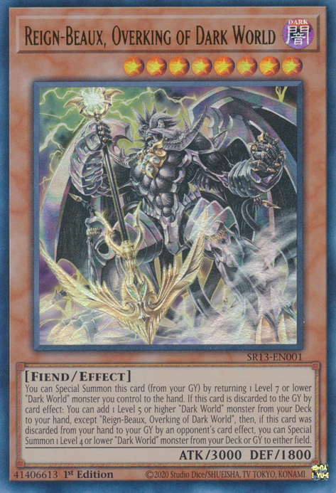 Reign-Beaux, Overking of Dark World [SR13-EN001] Ultra Rare | Exor Games New Glasgow