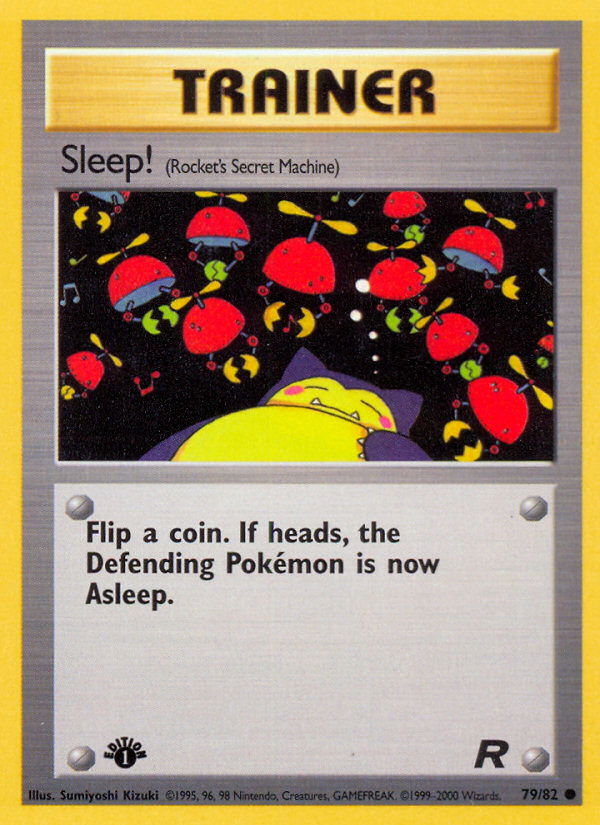 Sleep! (79/82) [Team Rocket 1st Edition] | Exor Games New Glasgow