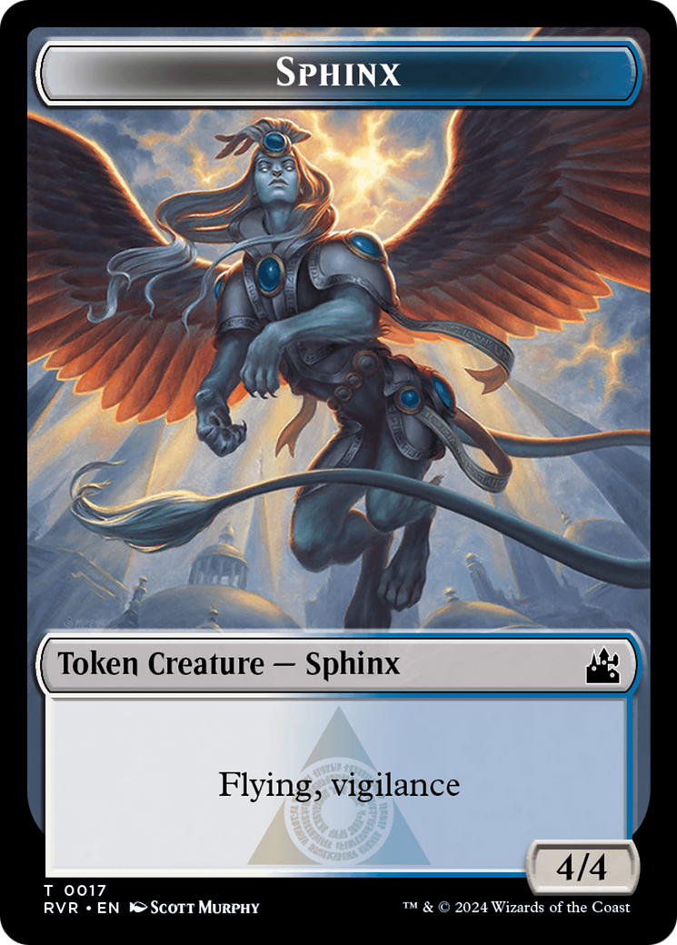 Sphinx Token [Ravnica Remastered Tokens] | Exor Games New Glasgow