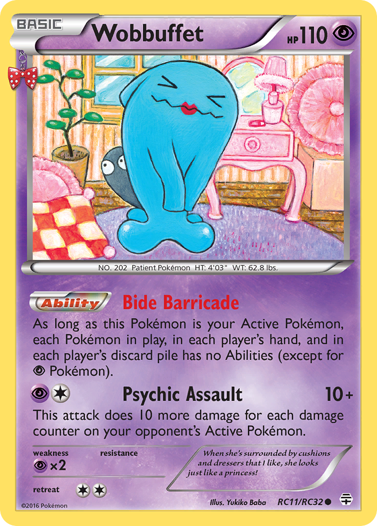 Wobbuffet (RC11/RC32) [XY: Generations] | Exor Games New Glasgow