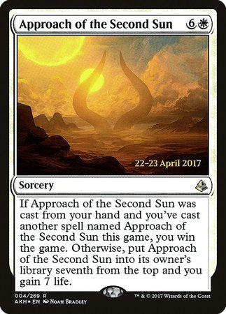 Approach of the Second Sun [Amonkhet Promos] | Exor Games New Glasgow