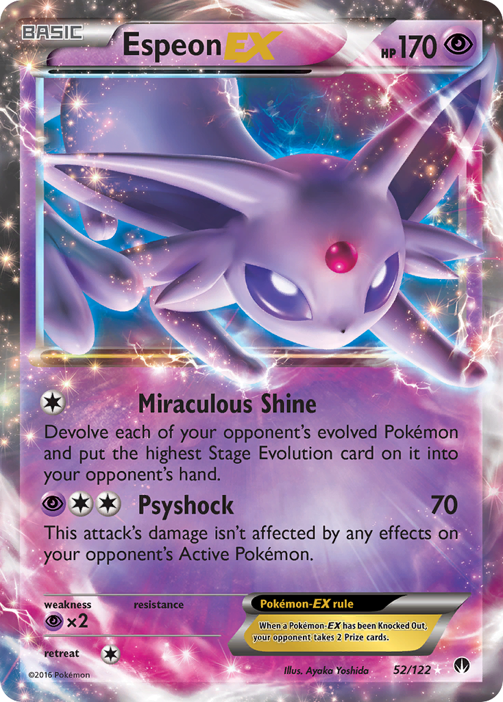 Espeon EX (52/122) [XY: BREAKpoint] | Exor Games New Glasgow