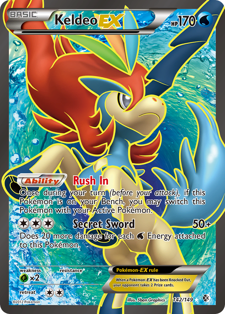 Keldeo EX (142/149) [Black & White: Boundaries Crossed] | Exor Games New Glasgow