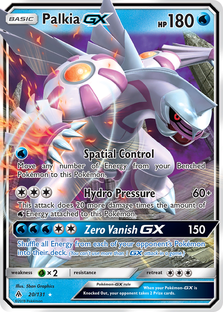Palkia GX (20/131) [Sun & Moon: Forbidden Light] | Exor Games New Glasgow
