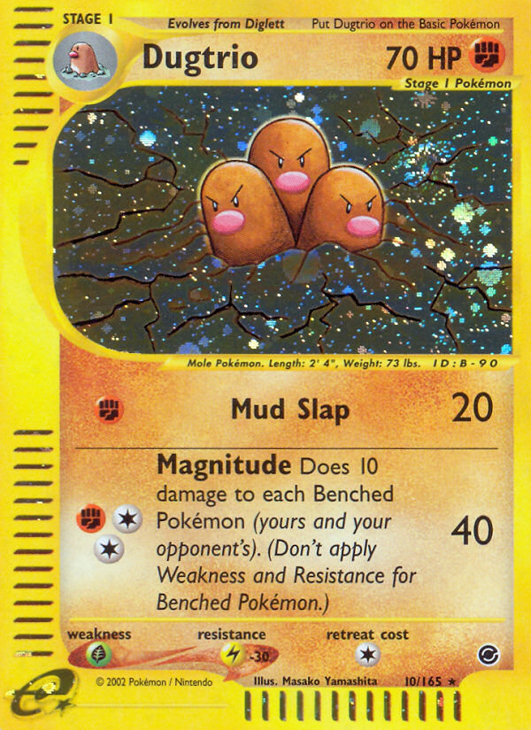 Dugtrio (10/165) [Expedition: Base Set] | Exor Games New Glasgow