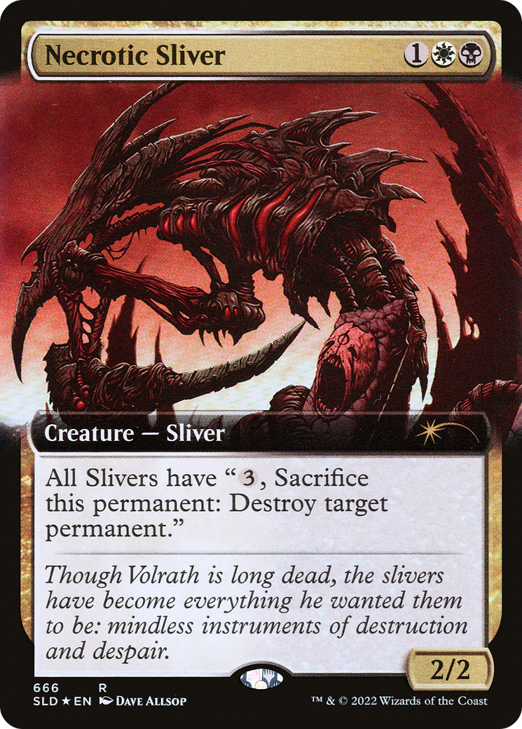 Necrotic Sliver (Extended Art) [Secret Lair Drop Promos] | Exor Games New Glasgow