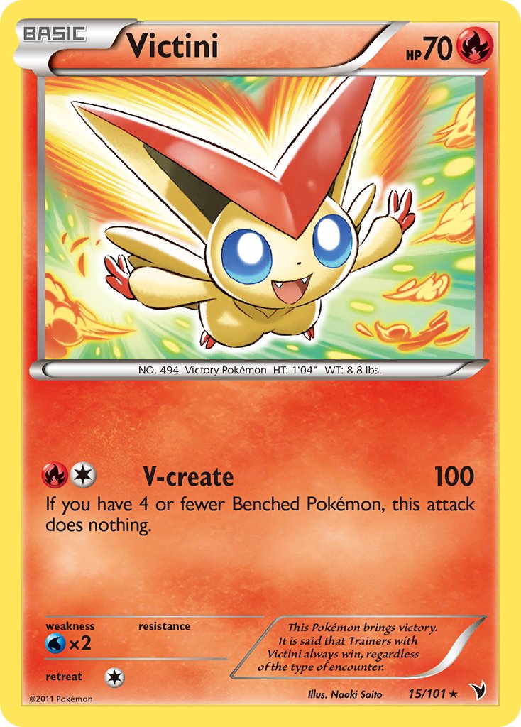 Victini (15/101) (Theme Deck Exclusive) [Black & White: Noble Victories] | Exor Games New Glasgow