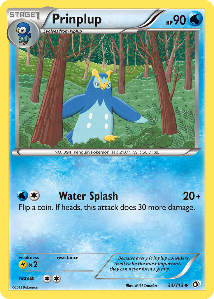Prinplup (34/113) [Black & White: Legendary Treasures] | Exor Games New Glasgow