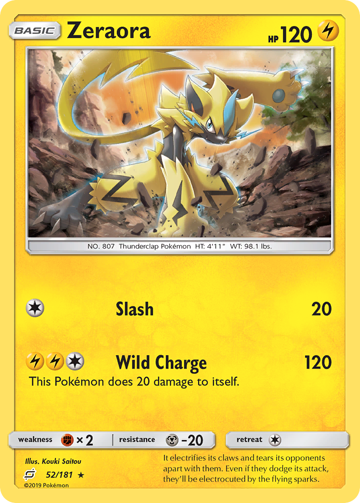 Zeraora (52/181) [Sun & Moon: Team Up] | Exor Games New Glasgow