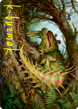 Blex, Vexing Pest Art Card (Gold-Stamped Signature) [Strixhaven: School of Mages Art Series] | Exor Games New Glasgow