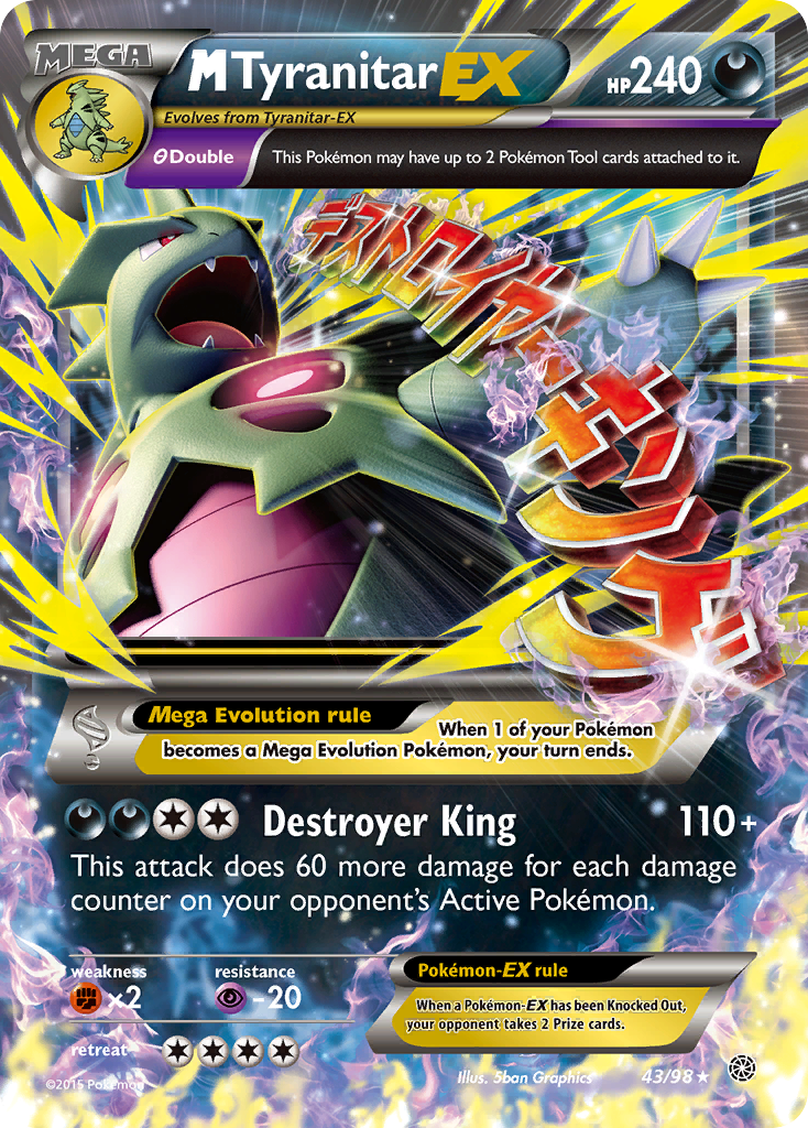 M Tyranitar EX (43/98) [XY: Ancient Origins] | Exor Games New Glasgow