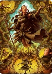 Nissa of Shadowed Boughs 2 Art Card [Zendikar Rising Art Series] | Exor Games New Glasgow