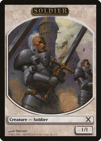 Soldier Token [Tenth Edition Tokens] | Exor Games New Glasgow