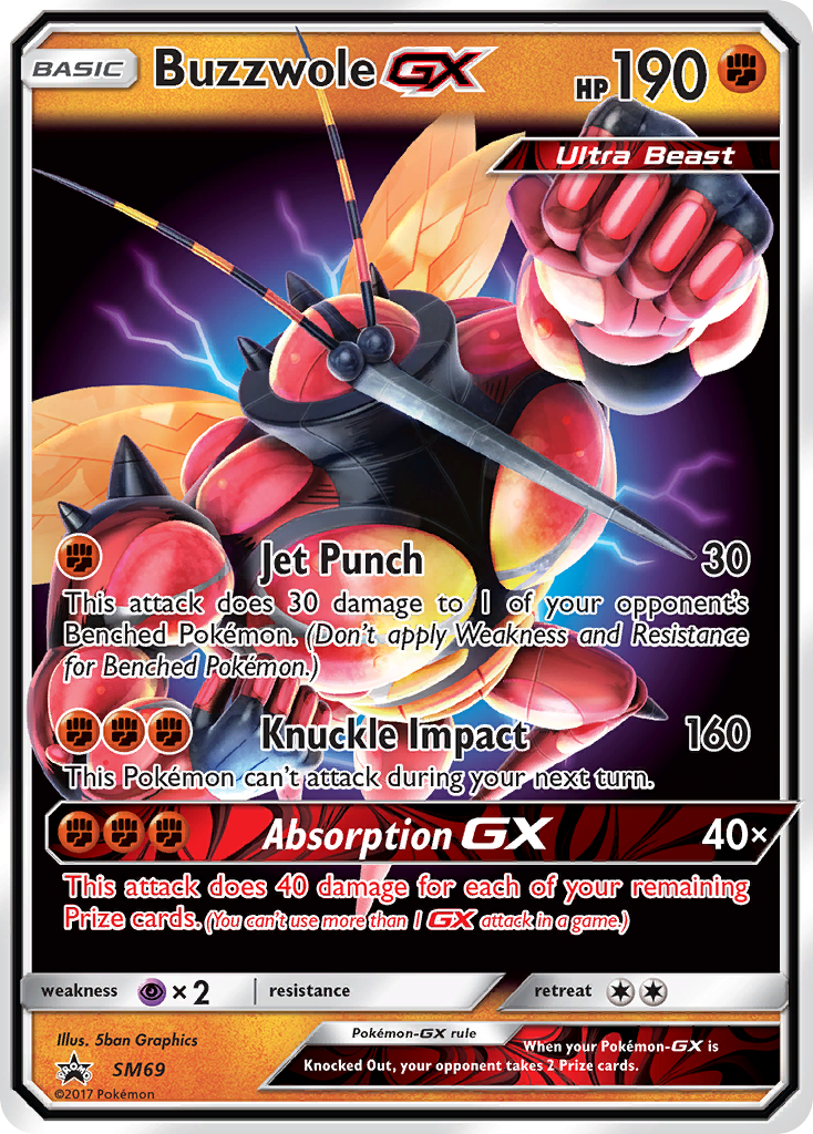 Buzzwole GX (SM69) [Sun & Moon: Black Star Promos] | Exor Games New Glasgow