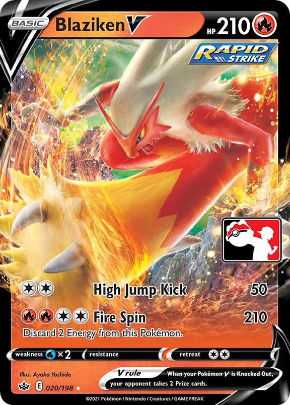 Blaziken V (020/198) [Prize Pack Series One] | Exor Games New Glasgow