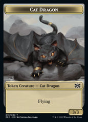 Cat Dragon // Eldrazi Scion Double-sided Token [Double Masters 2022 Tokens] | Exor Games New Glasgow