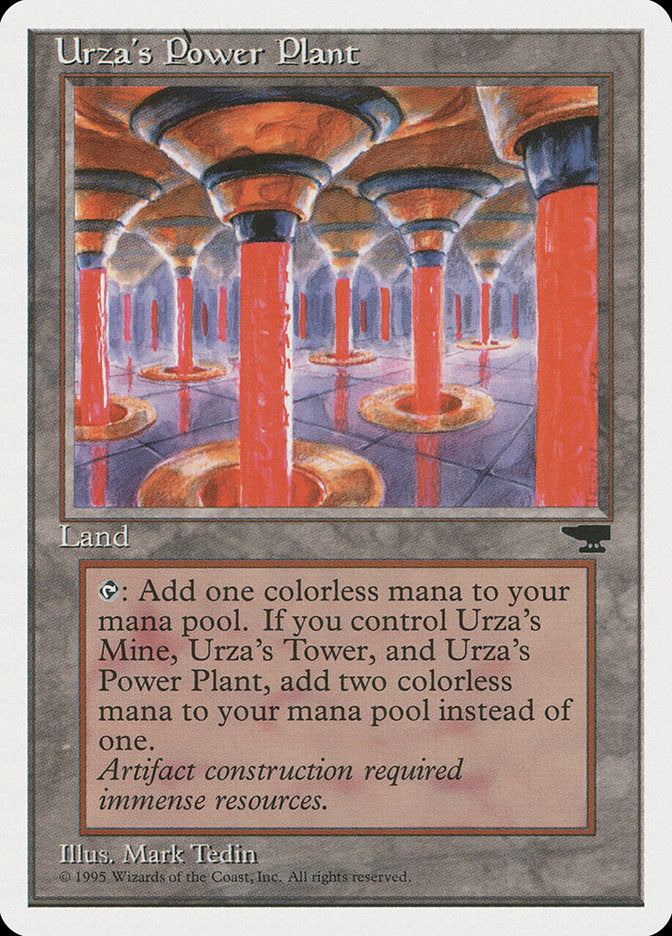 Urza's Power Plant (Red Columns) [Chronicles] | Exor Games New Glasgow